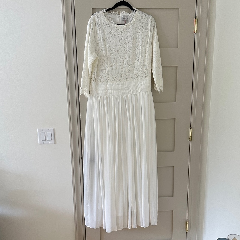 Dainty Jewells Cream Lace Maxi Dress